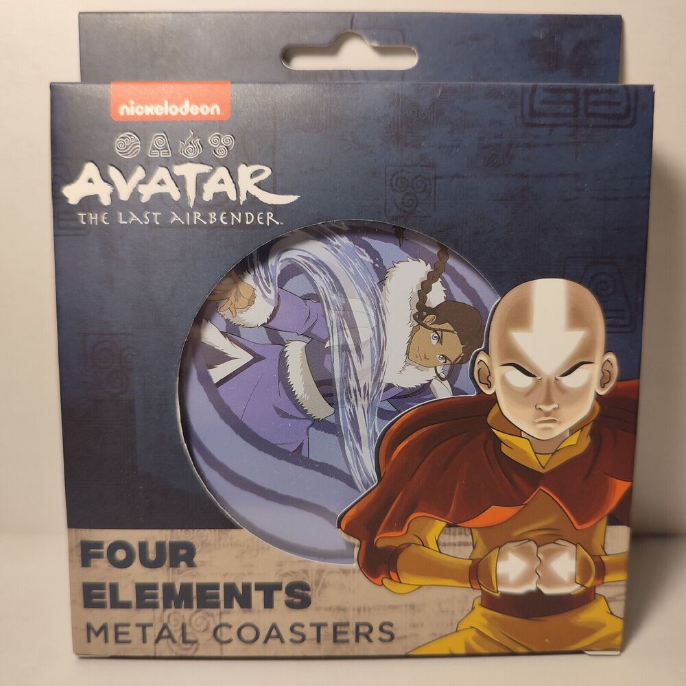 Avatar The Last Airbender Coasters Set of 4 Official Drinkware Holders